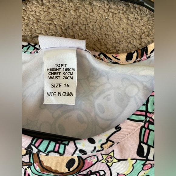 Tokidoki big girl Christmas print dress/ Size 16 yeas old - Picture 4 of 7